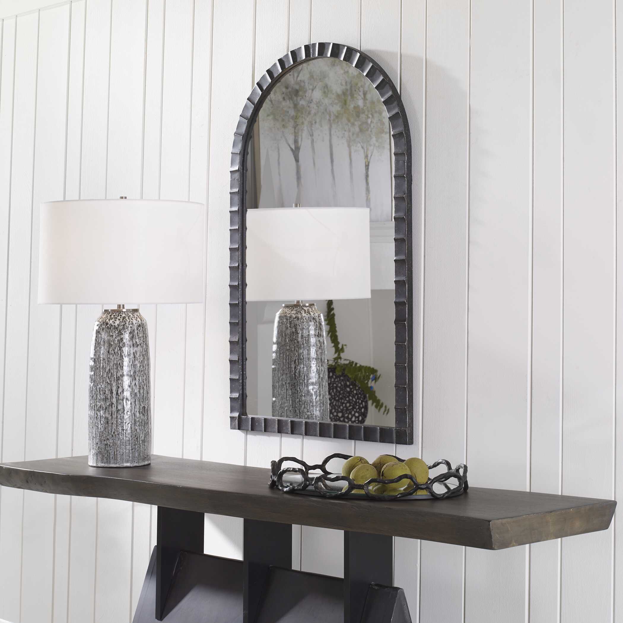 Dandridge Black Arch Mirror