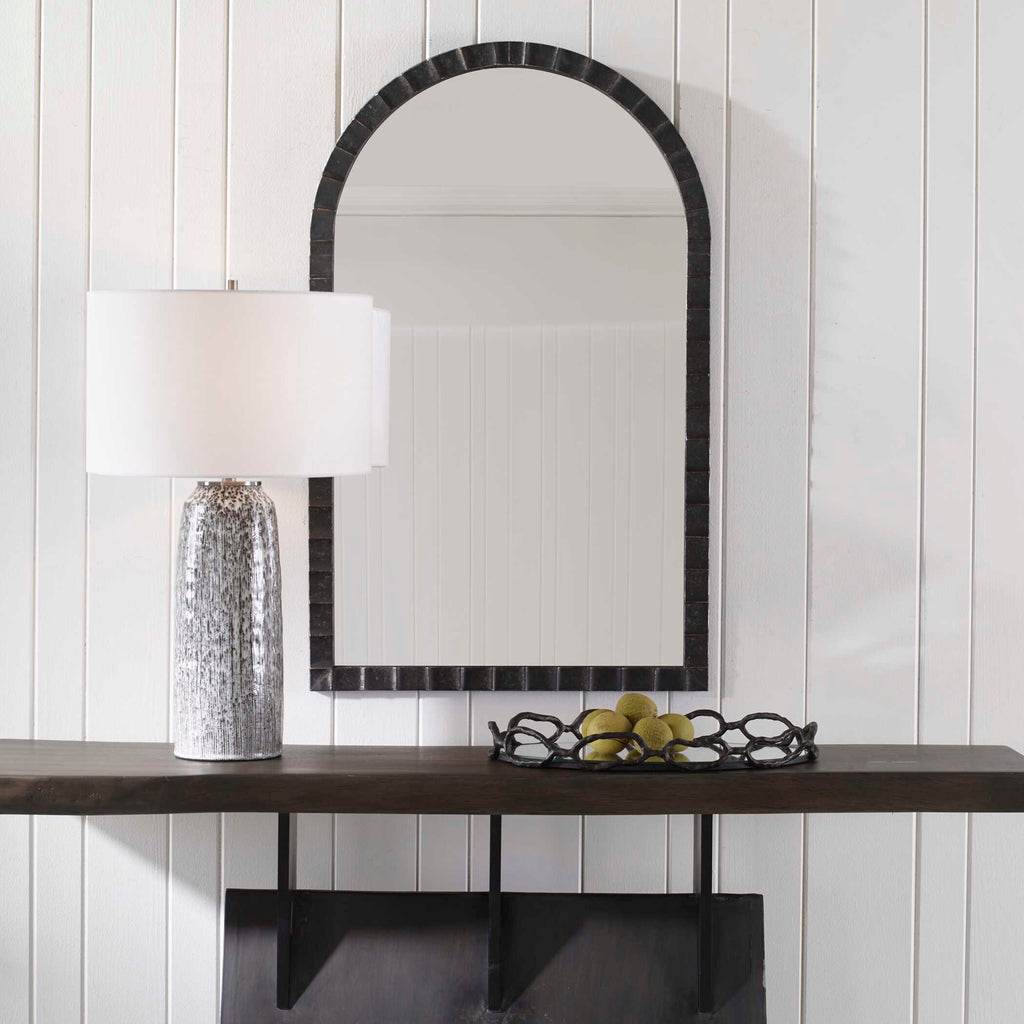 Dandridge Black Arch Mirror