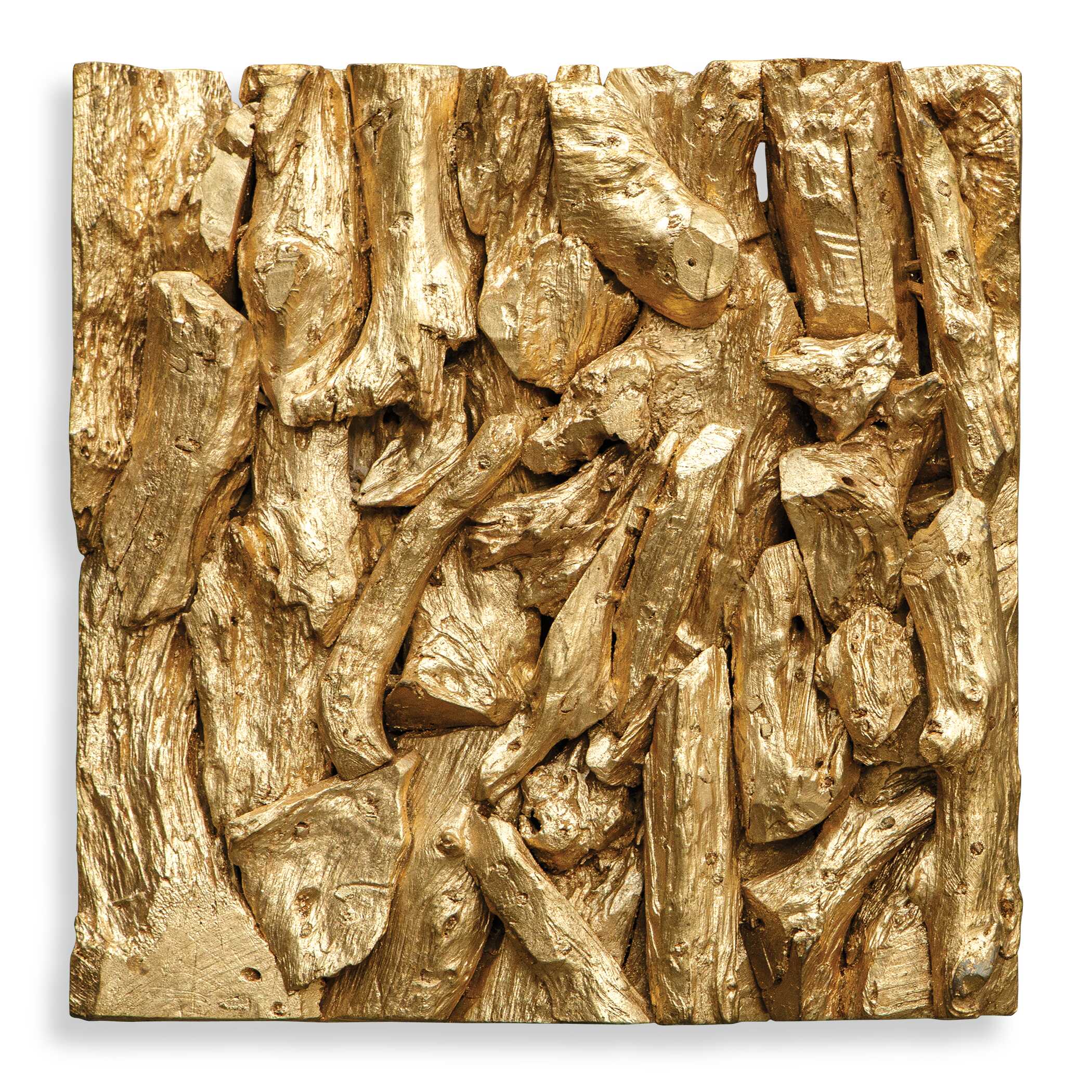 Rio Gold Wood Wall Decor