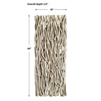 Gathered Teak Bleached Wood Wall Decor