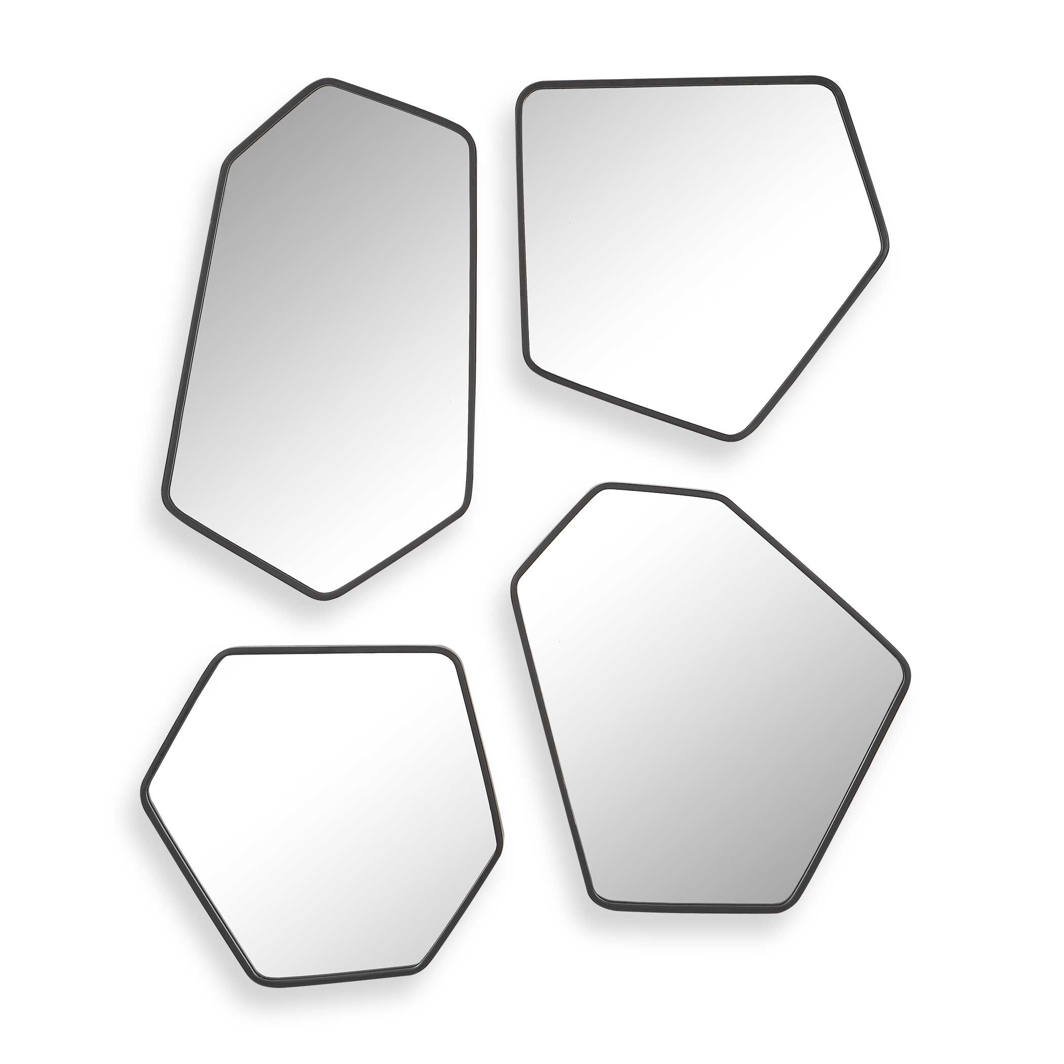 Linneah Black Mirrors Set/4