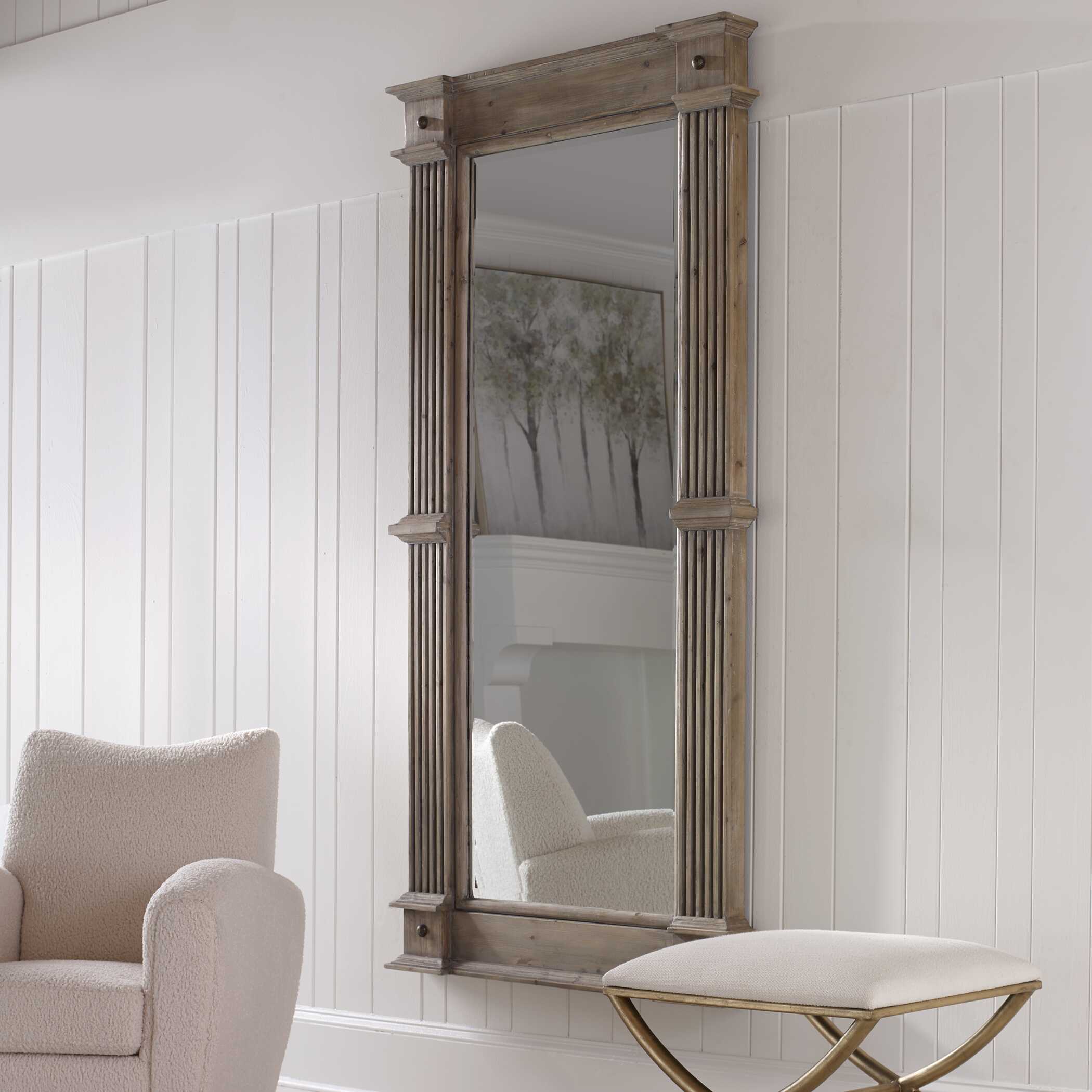 McAllister Natural Wood Oversized Mirror