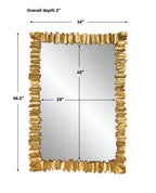 Lev Antique Gold Mirror