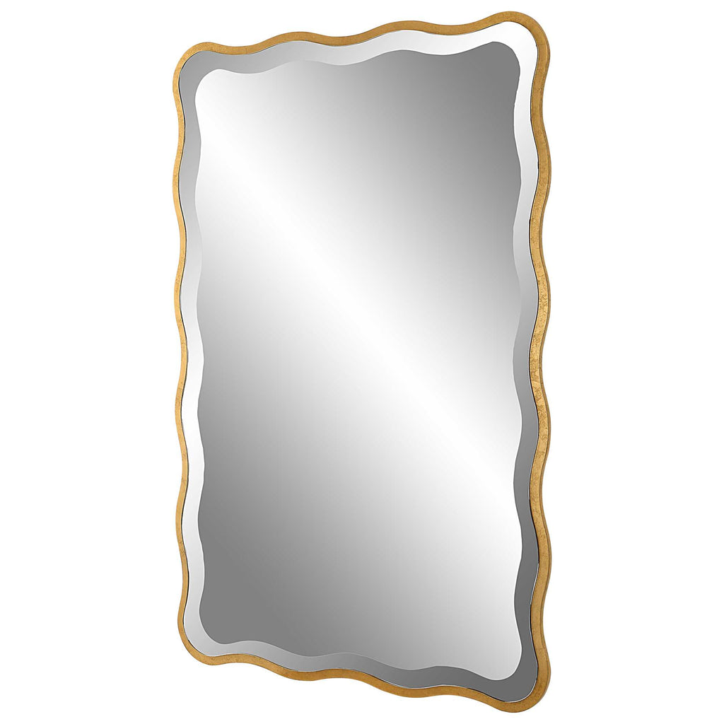 Aneta Gold Scalloped Mirror
