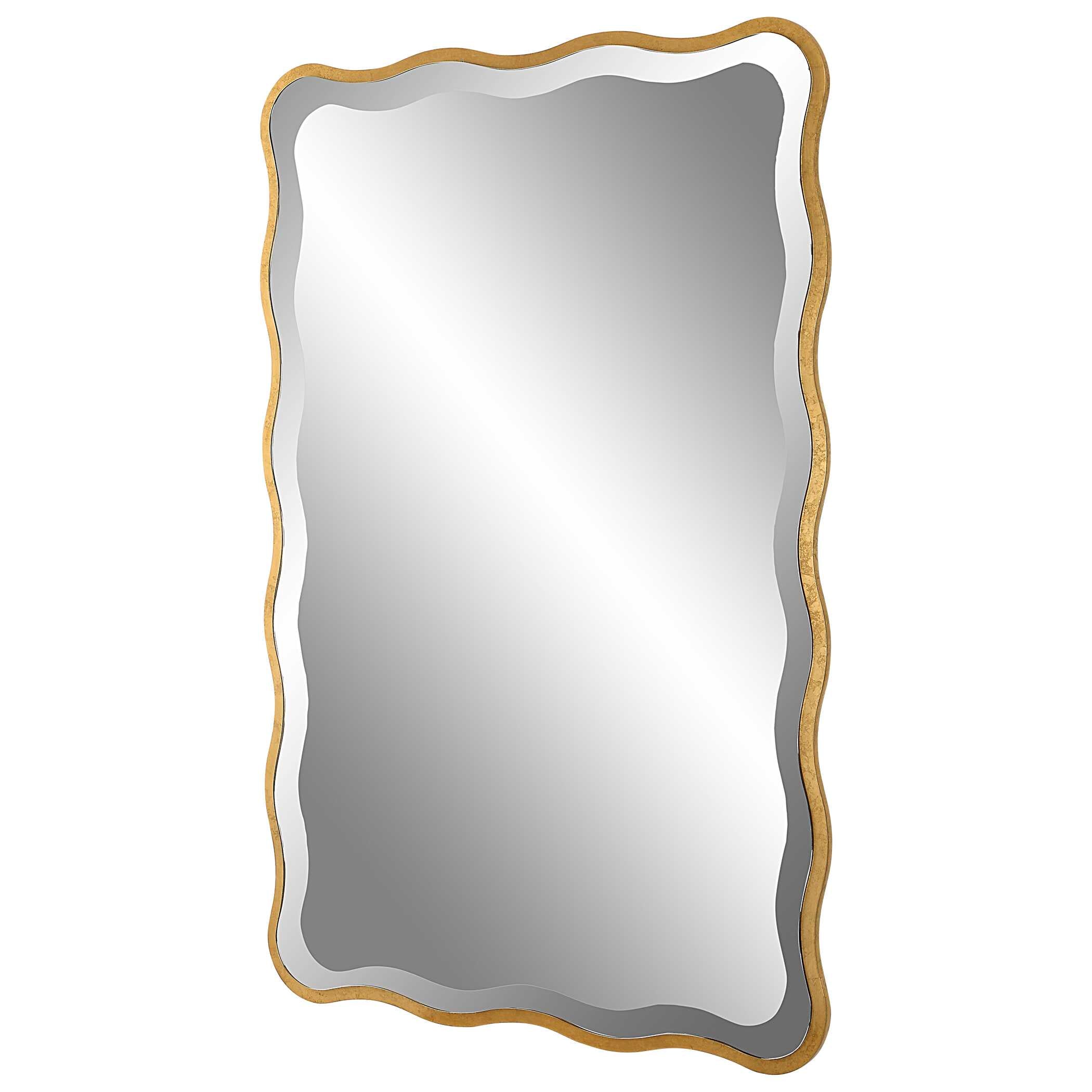 Aneta Gold Scalloped Mirror