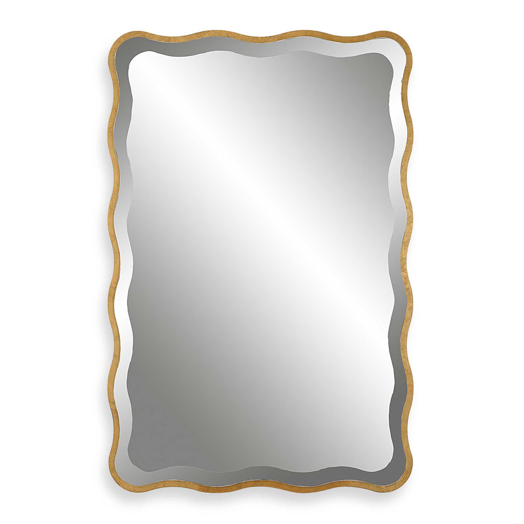 Aneta Gold Scalloped Mirror