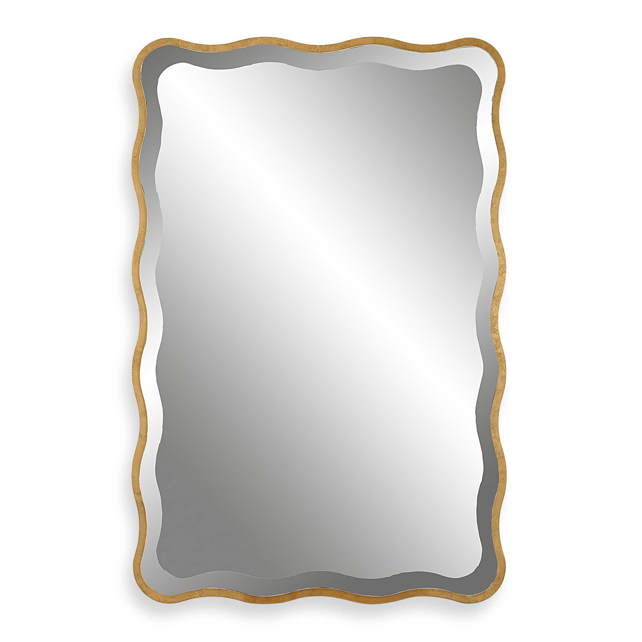 Aneta Gold Scalloped Mirror