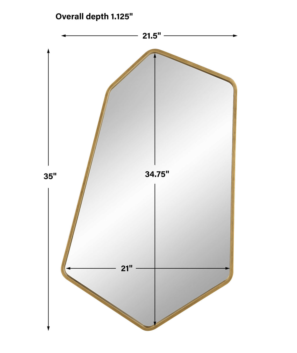 Linneah Large Gold Mirror