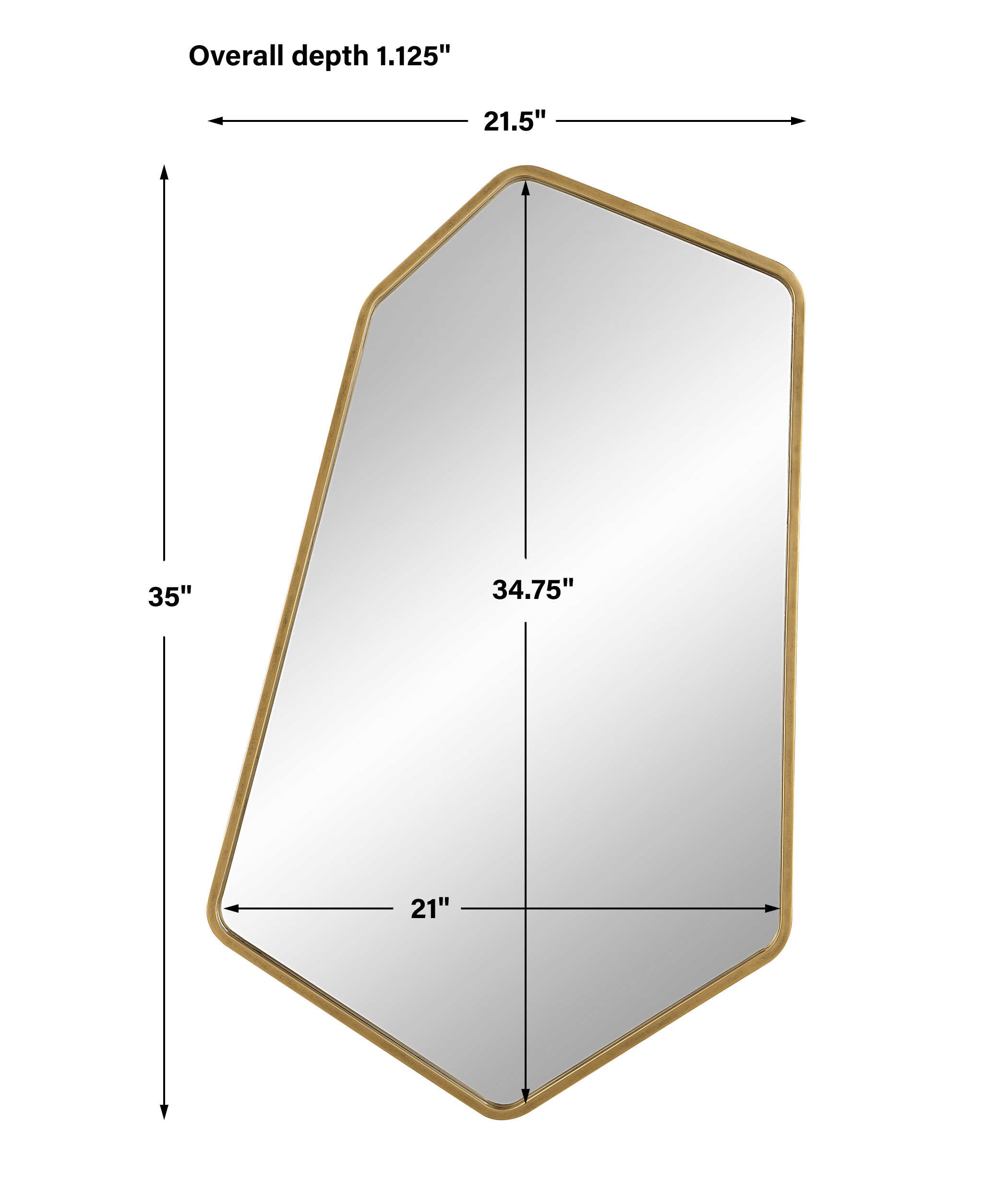 Linneah Large Gold Mirror