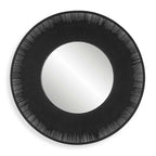 Sailor's Knot Black Round Mirror