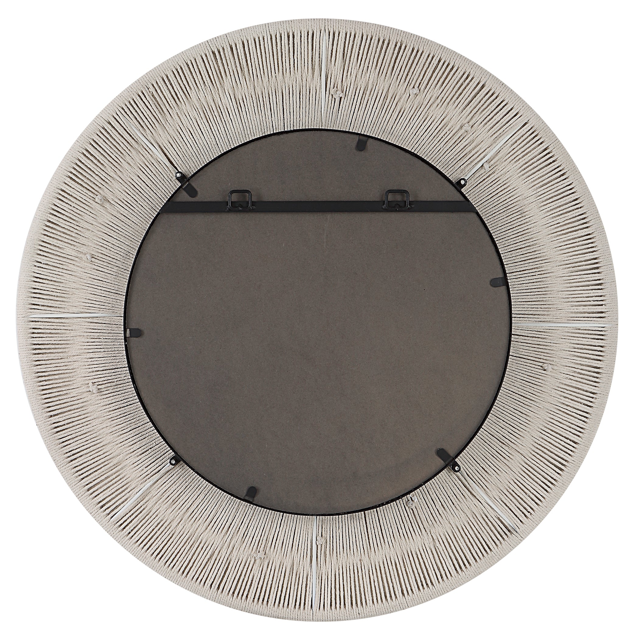 Sailor's Knot White Small Round Mirror