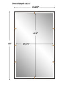 Egon Rectangular Bronze Mirror