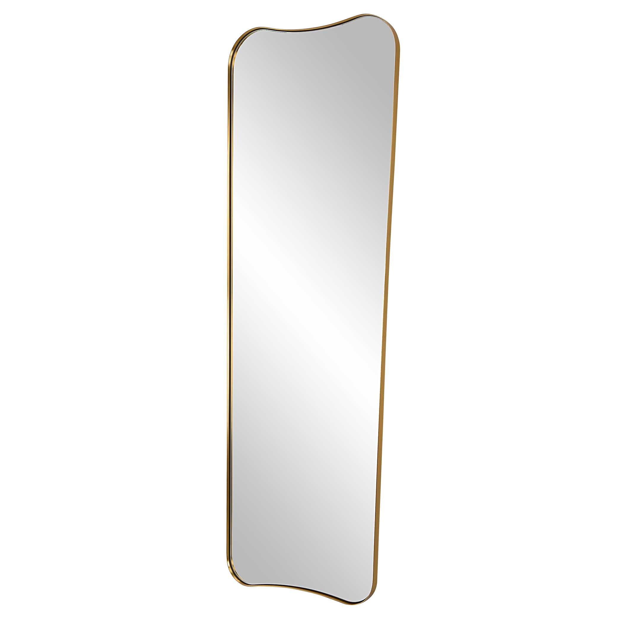 Belvoir Large Antique Brass Mirror