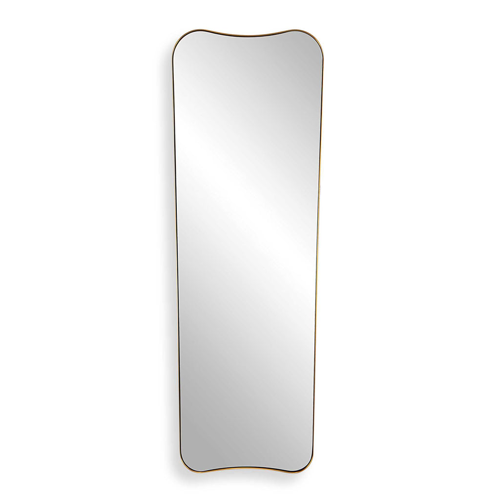 Belvoir Large Antique Brass Mirror