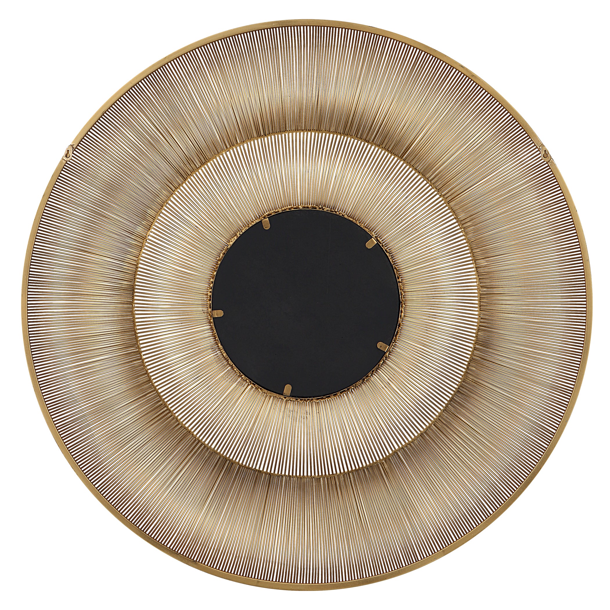 Bauble Round Gold Mirror