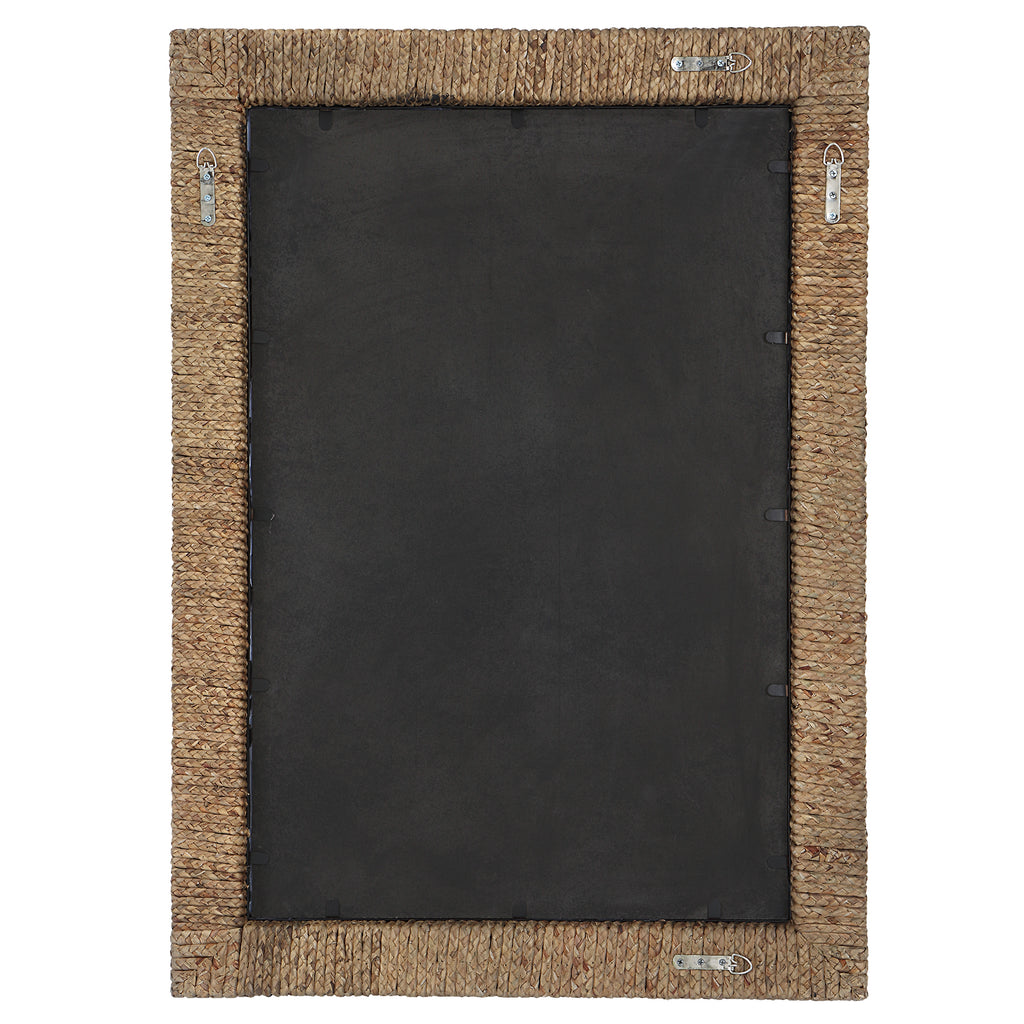 Island Braided Straw Mirror