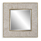 Wharton Whitewashed Square Mirror