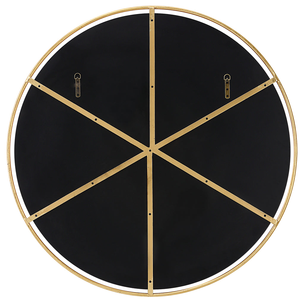 Canillo Gold Round Mirror