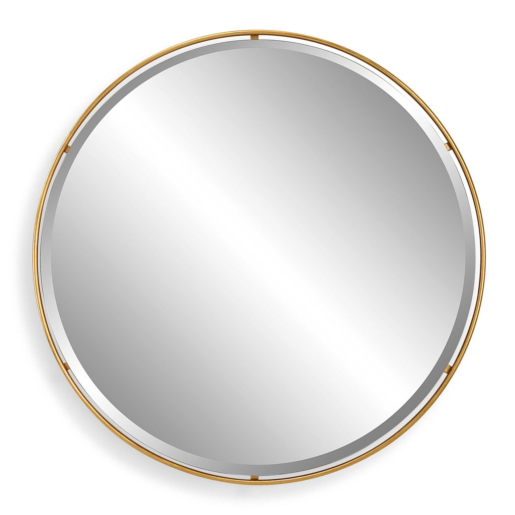 Canillo Gold Round Mirror