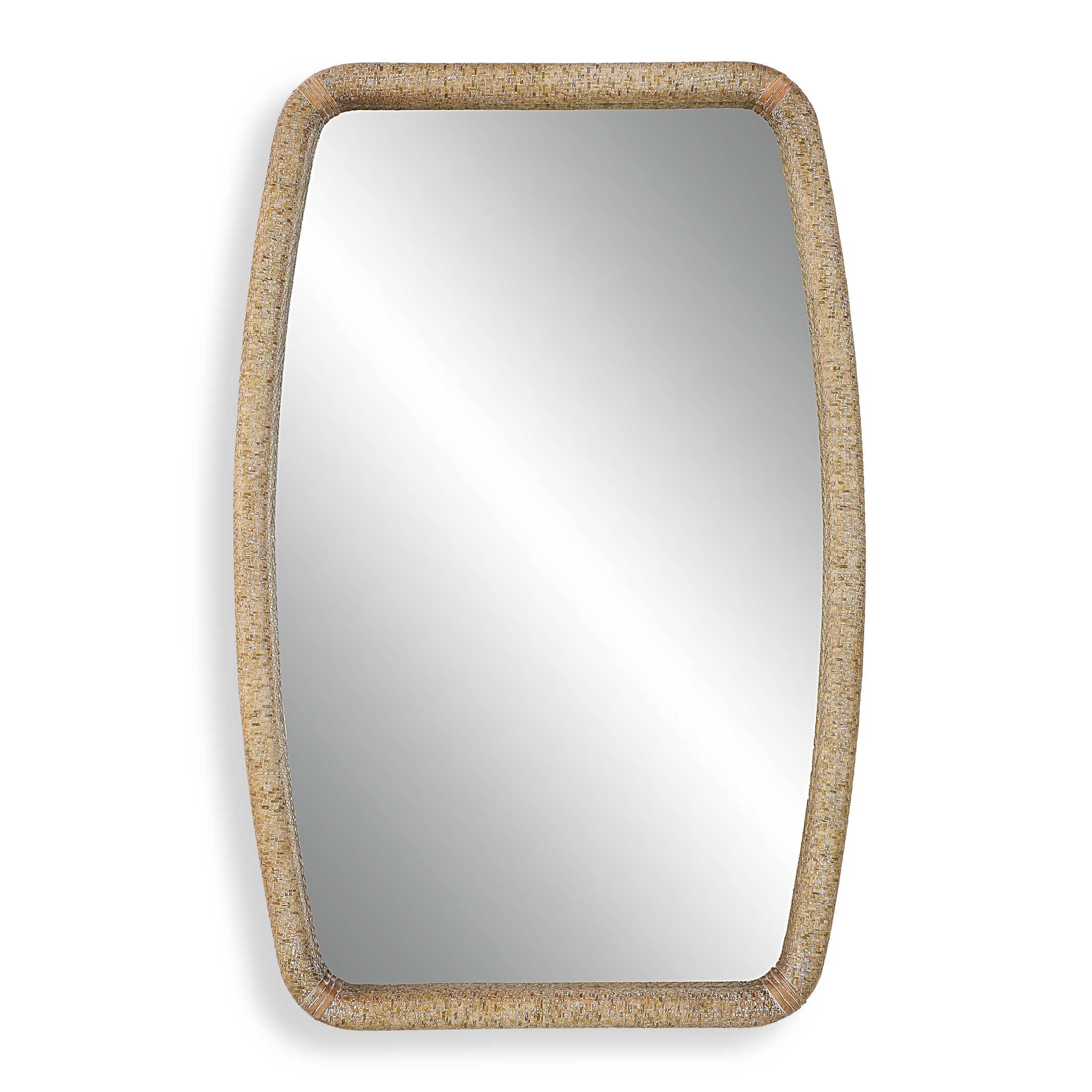 Tiki Rattan Mirror