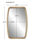 Tiki Rattan Mirror