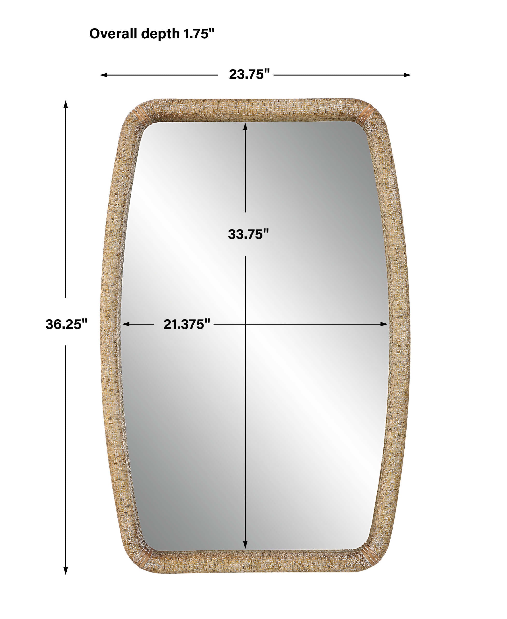 Tiki Rattan Mirror
