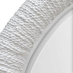 Mariner White Round Mirror