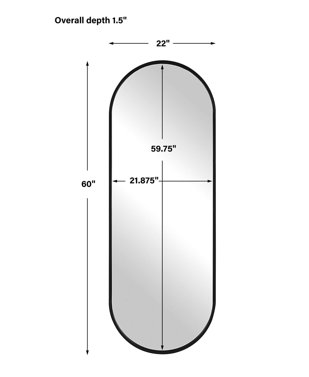 Varina Tall Black Mirror