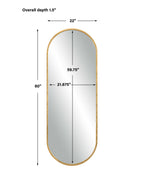 Varina Tall Gold Mirror