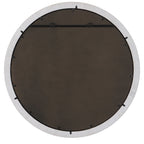 Granada Whitewash Round Mirror