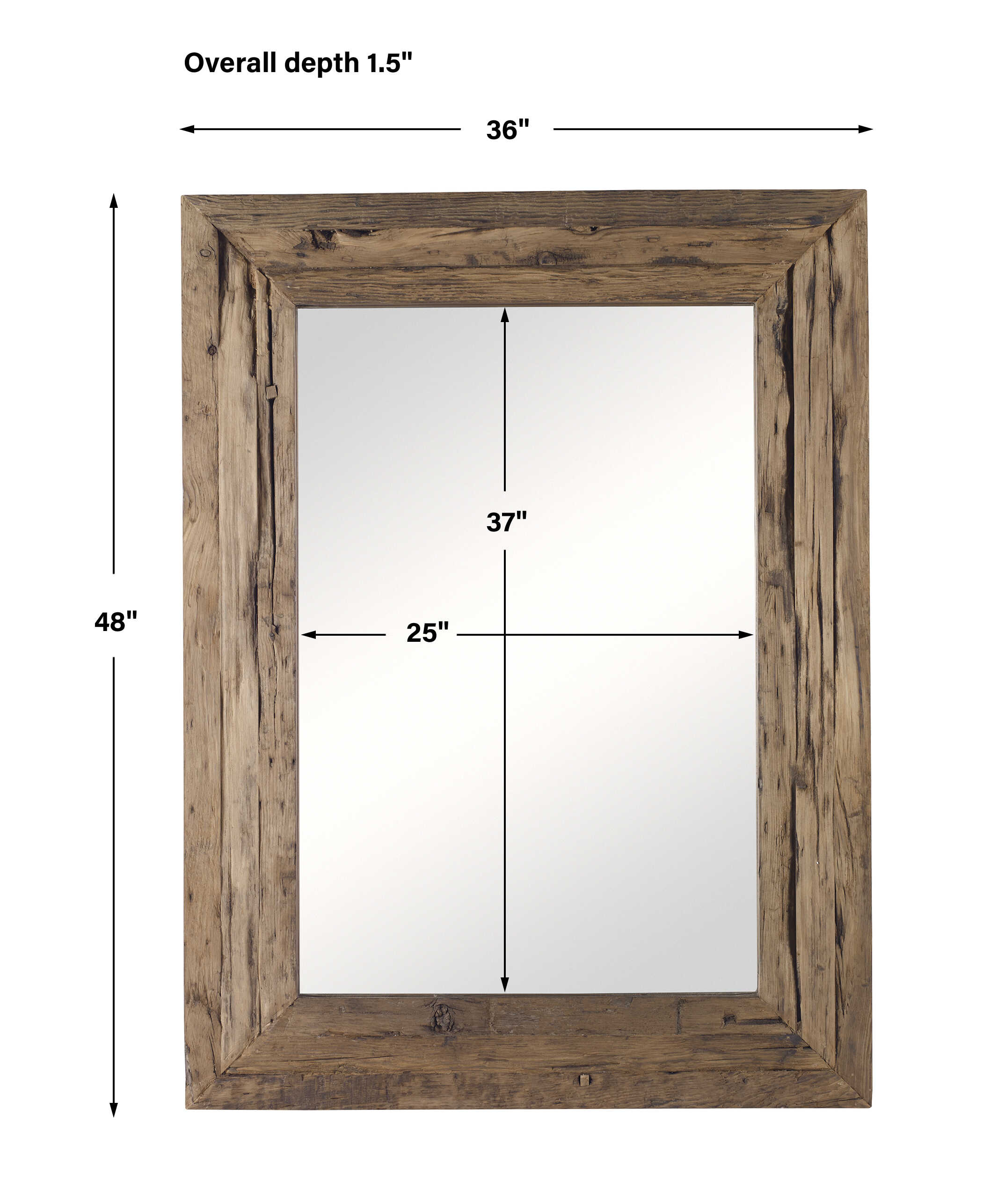 Rennick Rustic Wood Mirror