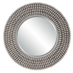 Portside Round Gray Mirror