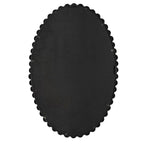 Serna Black Oval Mirror