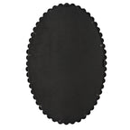 Serna Black Oval Mirror