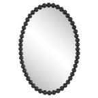 Serna Black Oval Mirror
