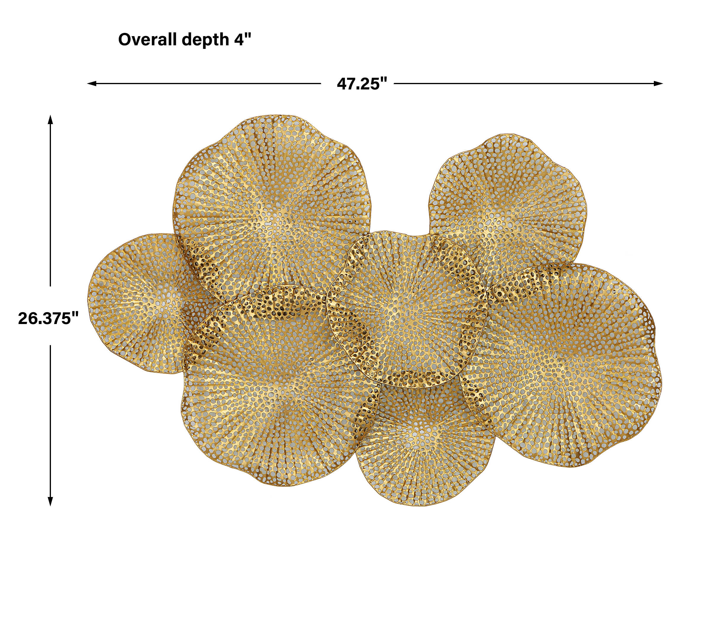 Ripley Gold Metal Wall Decor