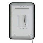 Crofton Lighted Black Vanity Mirror