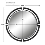 Quadrant Modern Round Mirror