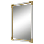 Malik White & Gold Mirror