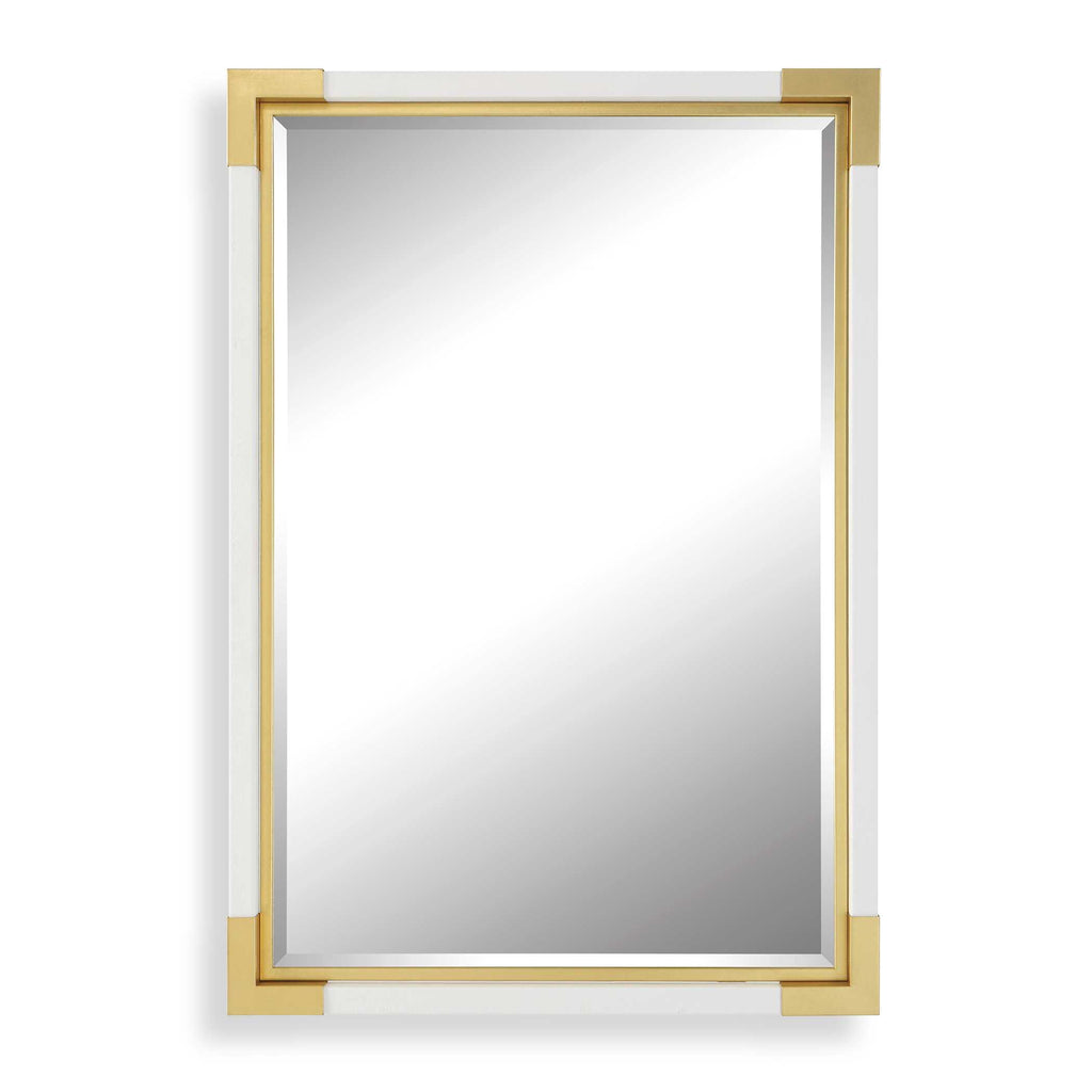 Malik White & Gold Mirror
