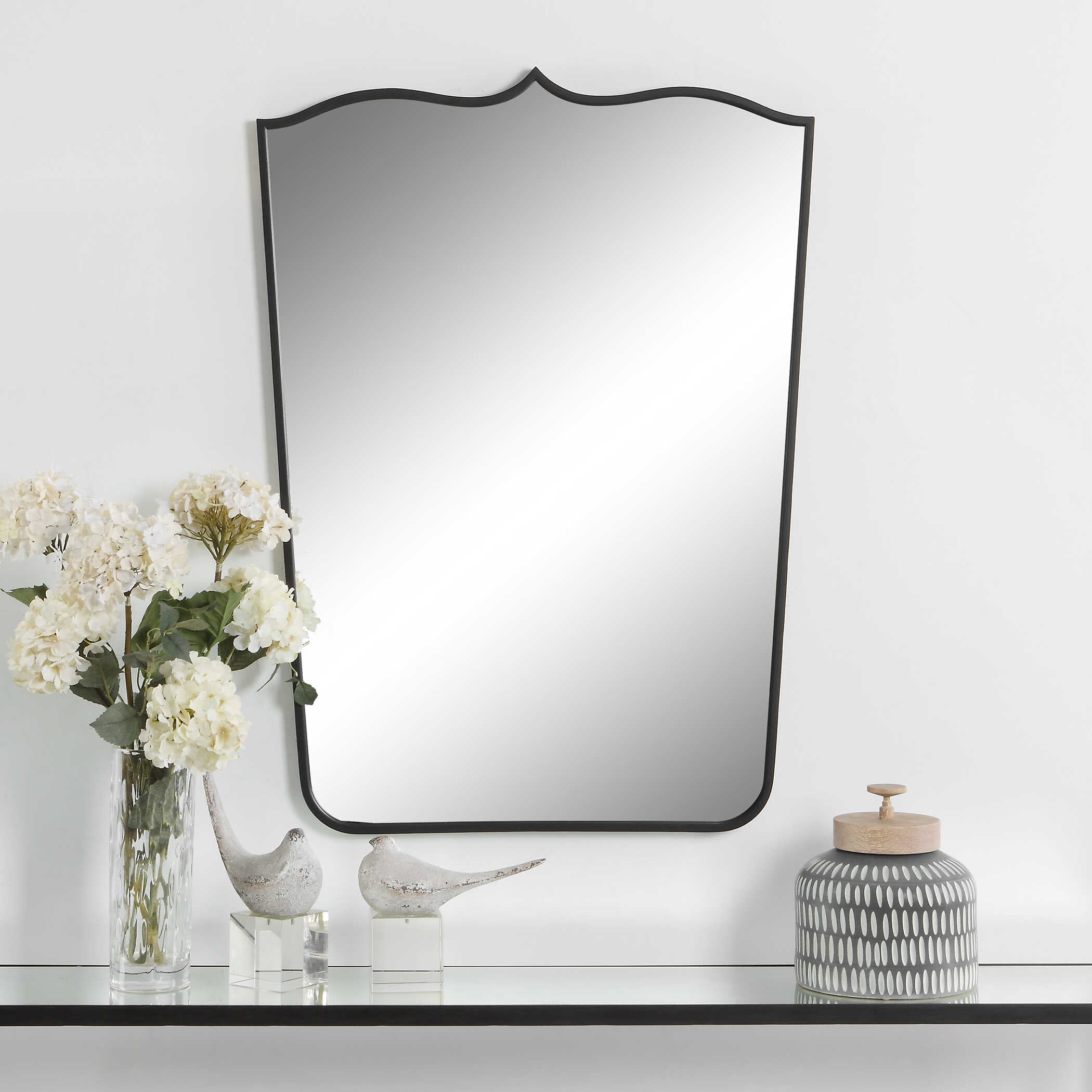 Tiara Curved Iron Mirror