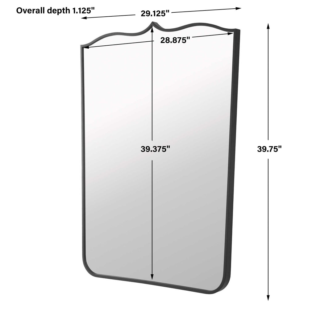 Tiara Curved Iron Mirror