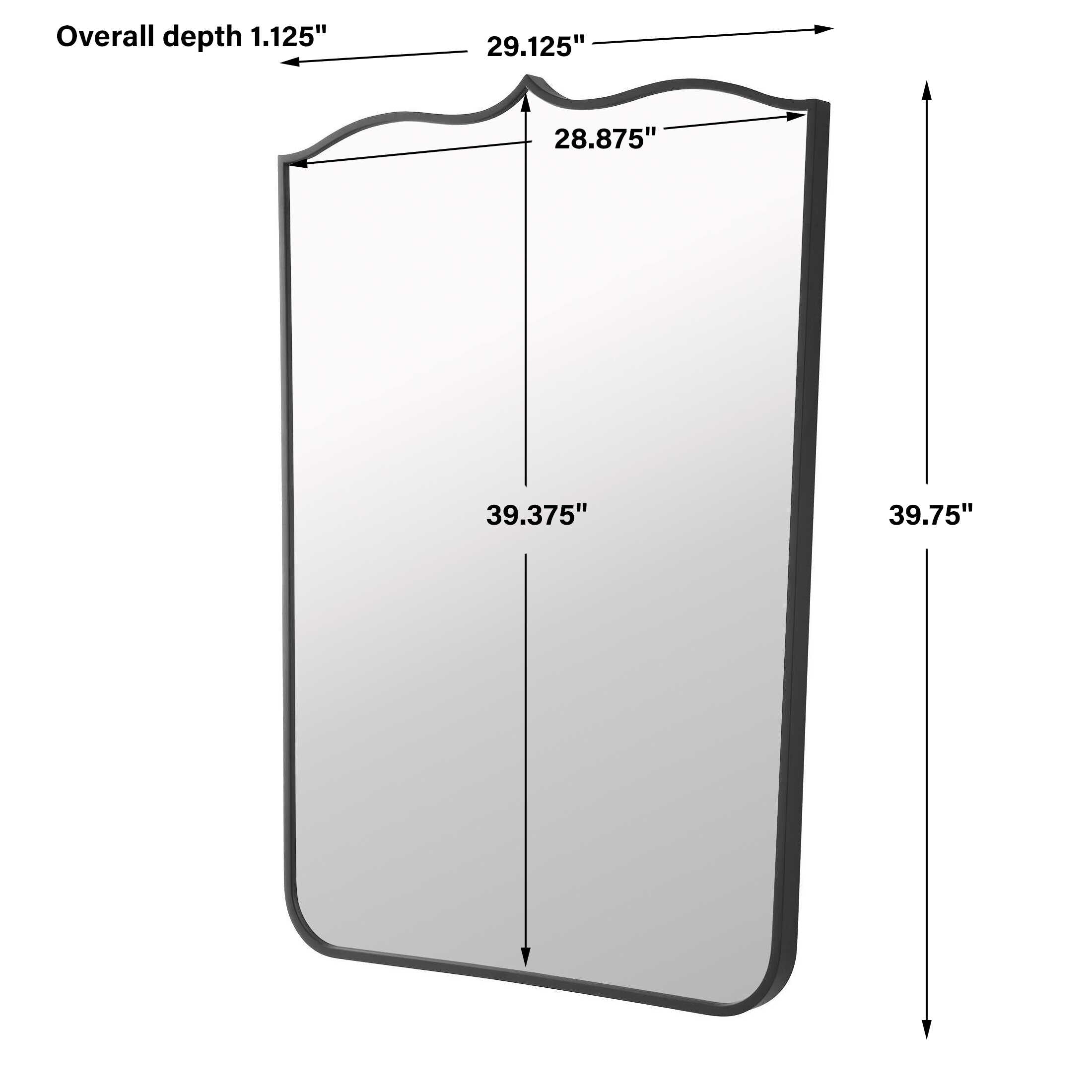 Tiara Curved Iron Mirror