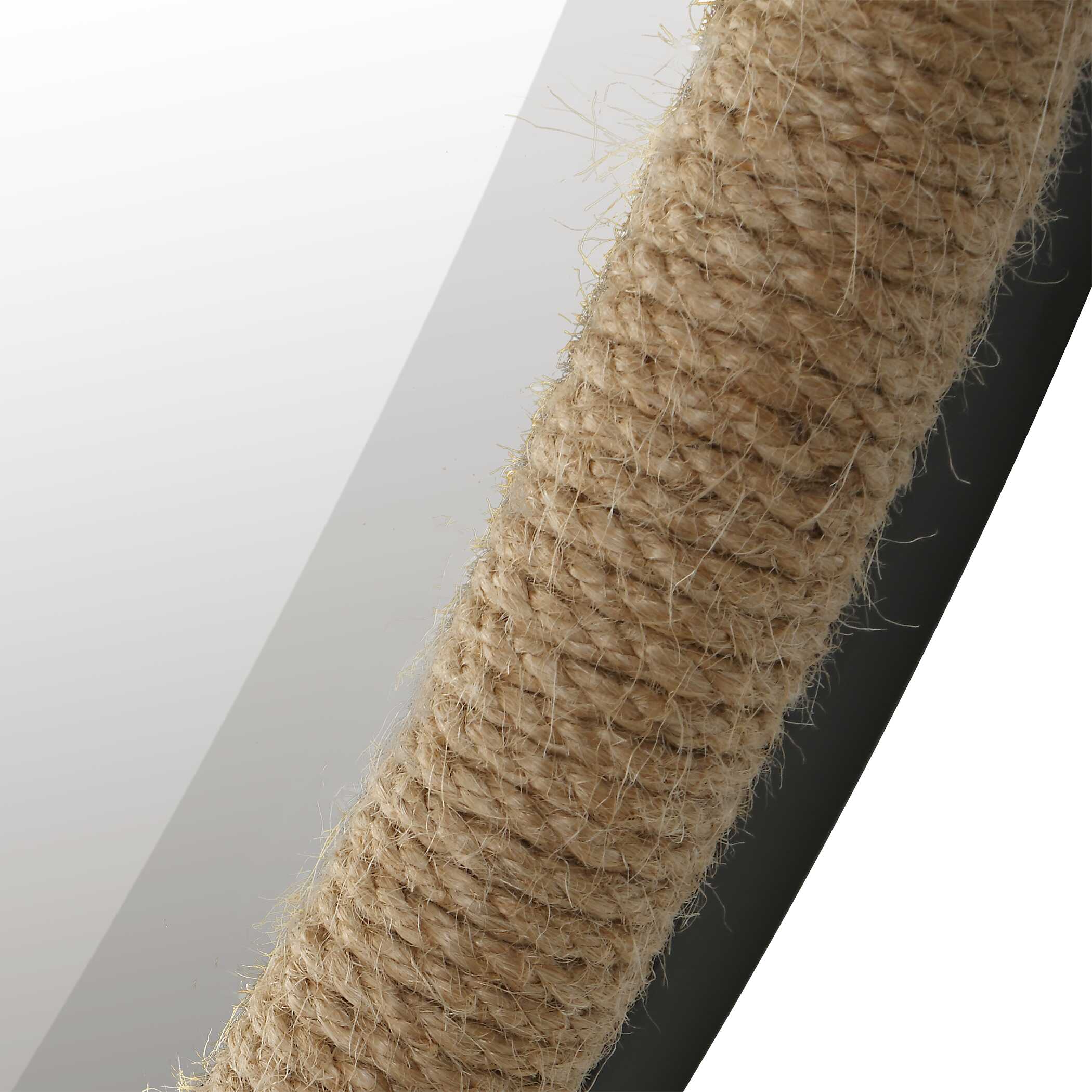 Ranchero Natural Rope Round Mirror