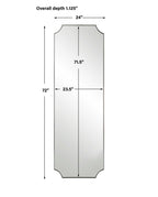 Lennox Nickel Tall Mirror