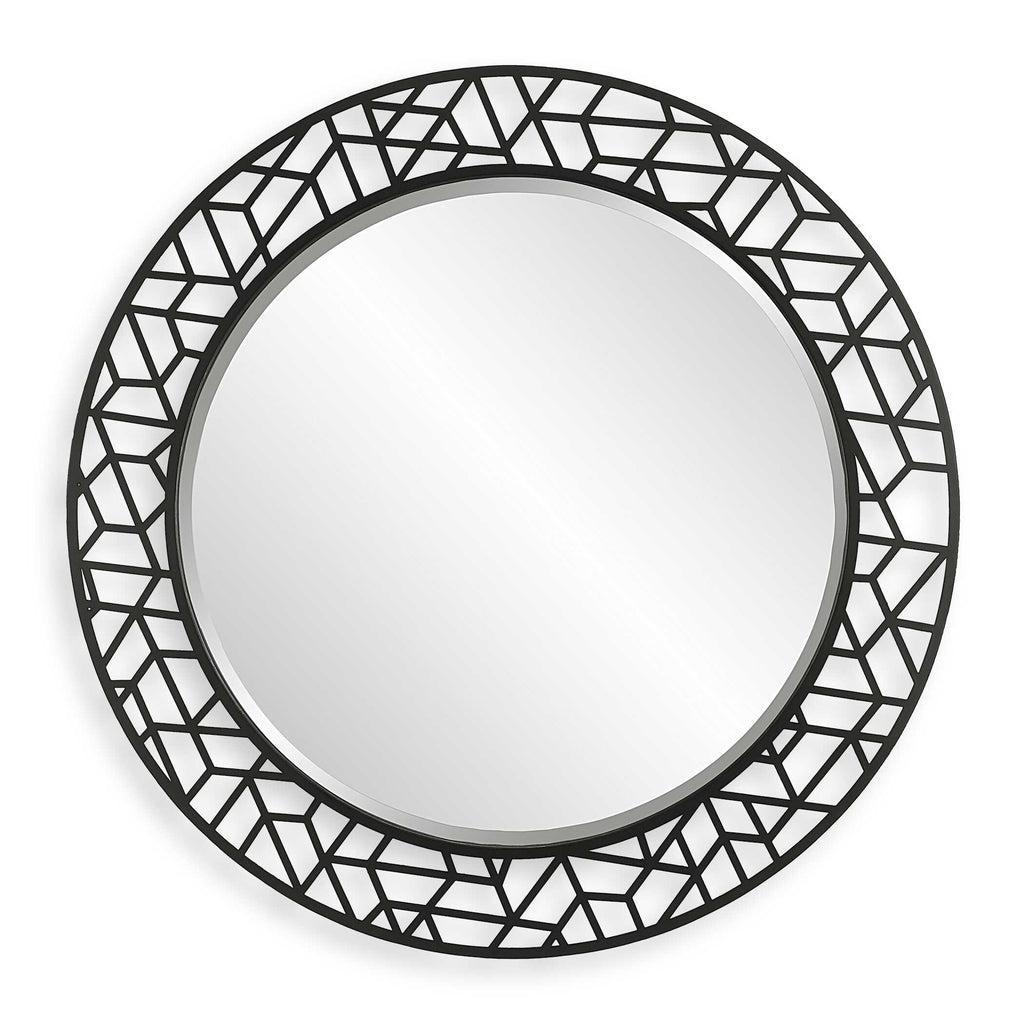 Mosaic Metal Round Mirror