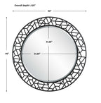 Mosaic Metal Round Mirror