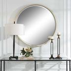 Ranchero White Round Mirror