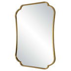 Athena Brushed Brass Mirror
