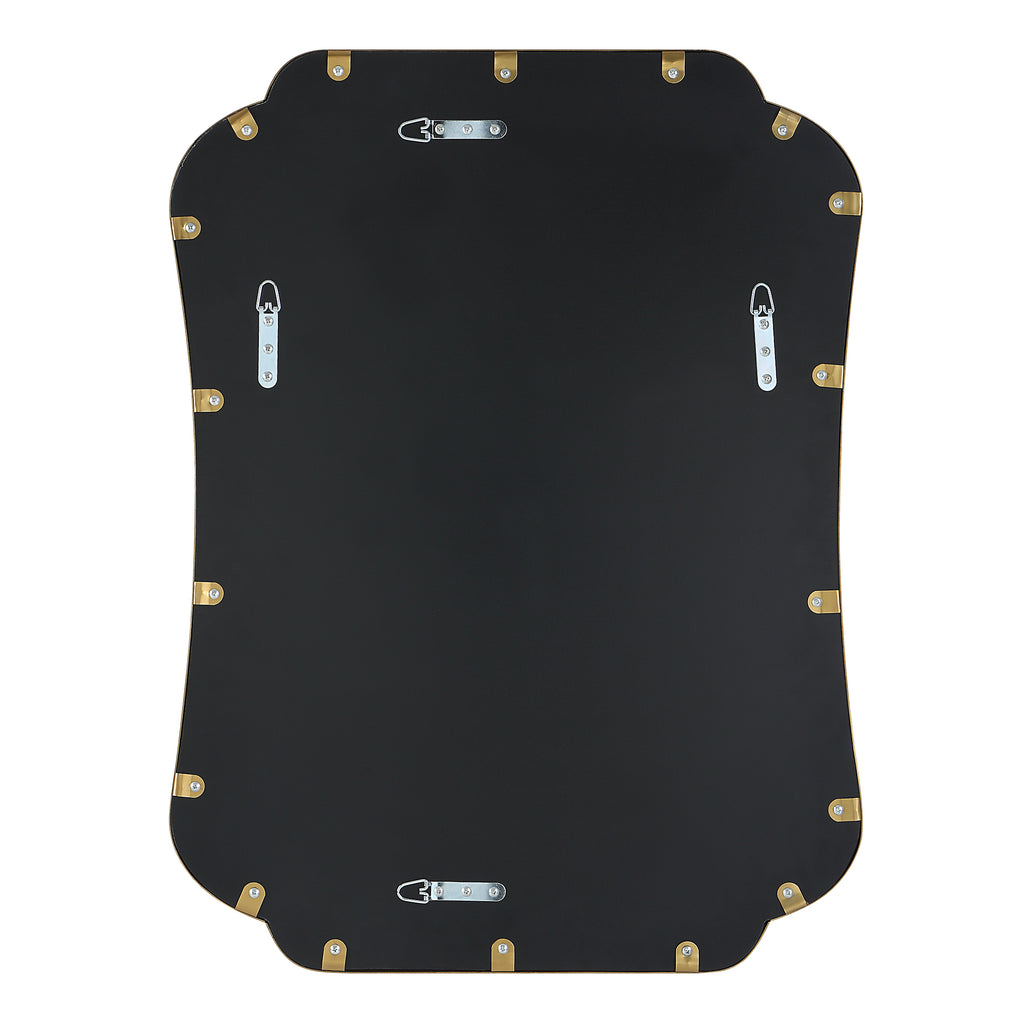 Athena Brushed Brass Mirror